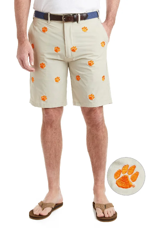 Exquisite Tailoring Collegiate ACKformance Short Khaki with Clemson