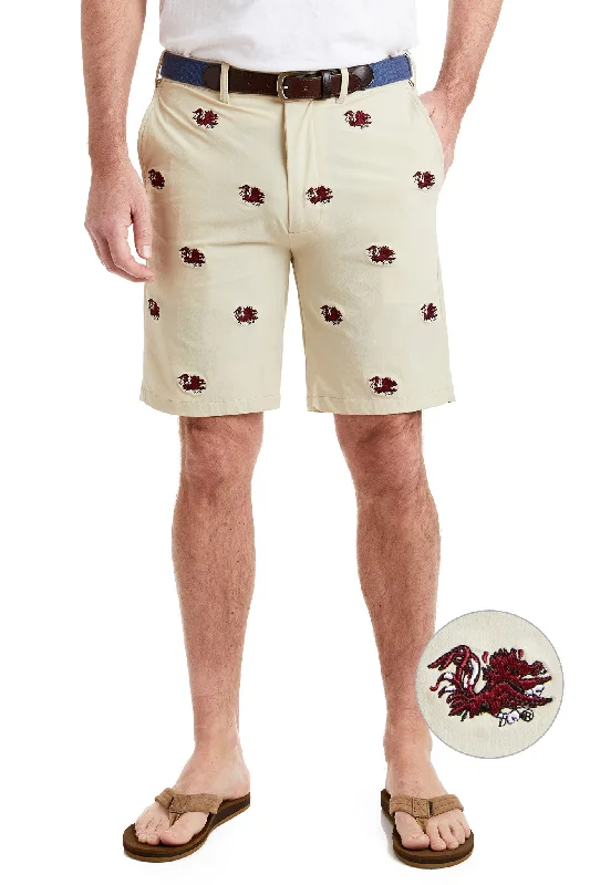 Modernism Collegiate ACKformance Short Khaki with University of South Carolina Gamecocks