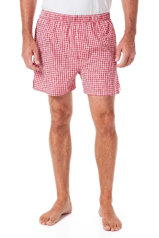 Cozy Essentials Barefoot Boxer Red Gingham