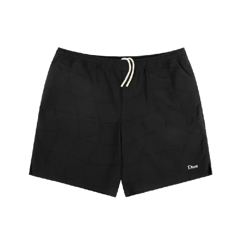 Comfortable Wear Dime Wave Quilted Shorts Black