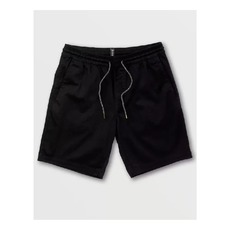 Fashion Must-have Volcom Frickin Elastic Waist 19" Chino Short Black