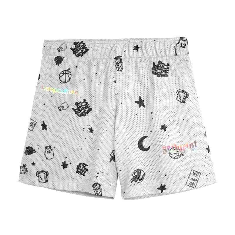 Breathable Style Hoop'n'Grub Mesh Shorts