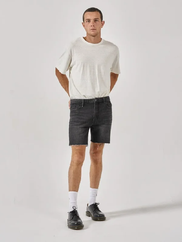 Mandude Denim Short - Smoke Black