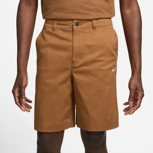 Exclusive Customization Nike SB El Chino Skate Shorts Ale Brown - White