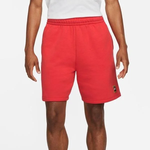 Celebrity Must-have Nike SB Fleece Court Skate Shorts University Red - Binary Blue