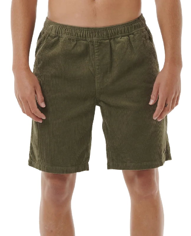 Classic Surf Cord Walkshorts in Dusty Olive