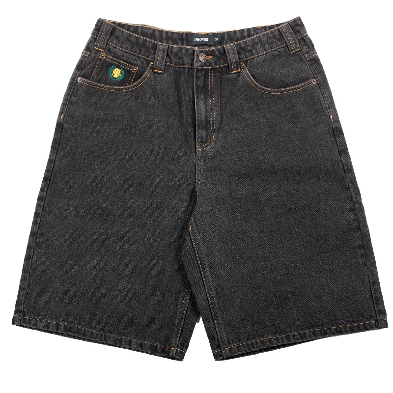 Denim Design Theories Plaza Denim Shorts Washed Black