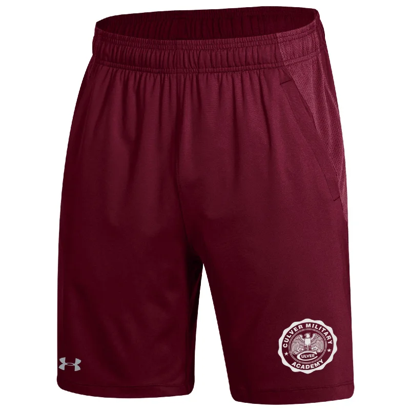 Romantic Data Under Armour Mens Culver Seal Tech Short - Maroon