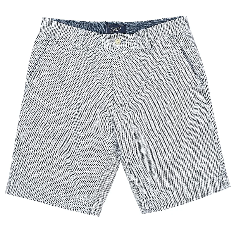 Exquisite Tailoring Eastvale Yarn Dyed Canvas Shorts - Blue